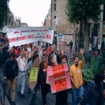 Manifestation contre le chmage et la prcarit le 8 octobre 2003 photo n28 